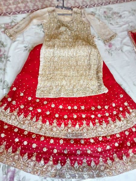 Dulhan  branded bridal lehnga one time used like new03186540425 11