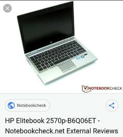 HP Laptop 2570p old model