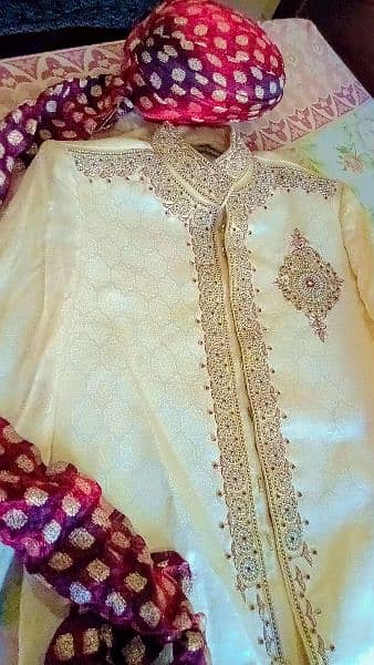 dulha sherwani one time use like new 3