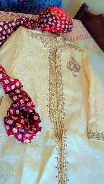 dulha sherwani one time use like new 4