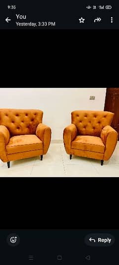 New 2 sofa chairs