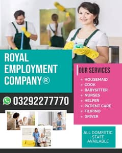 Provide Maid , Driver, Helper, Couples, Patient Care, Cook Available