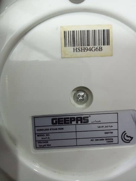 Geeps cordless heavy duty steam iron 4