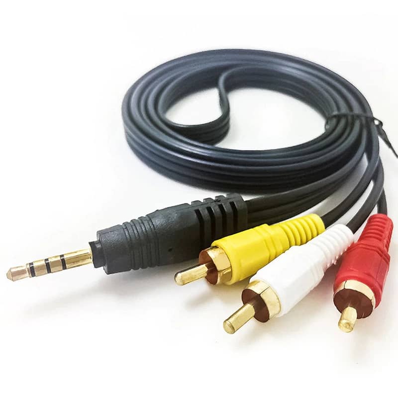 AUX to 3 RCA stereo audio cable 0