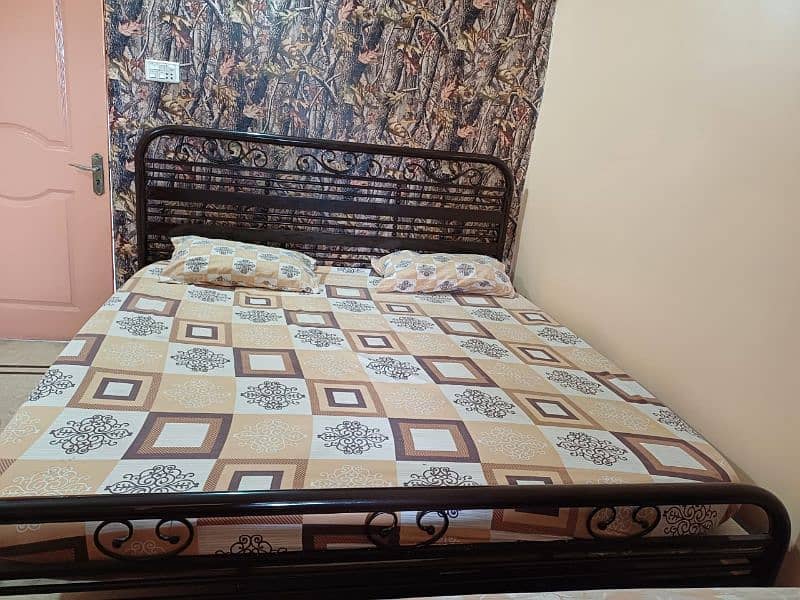 Iron Bed with Mattress 1