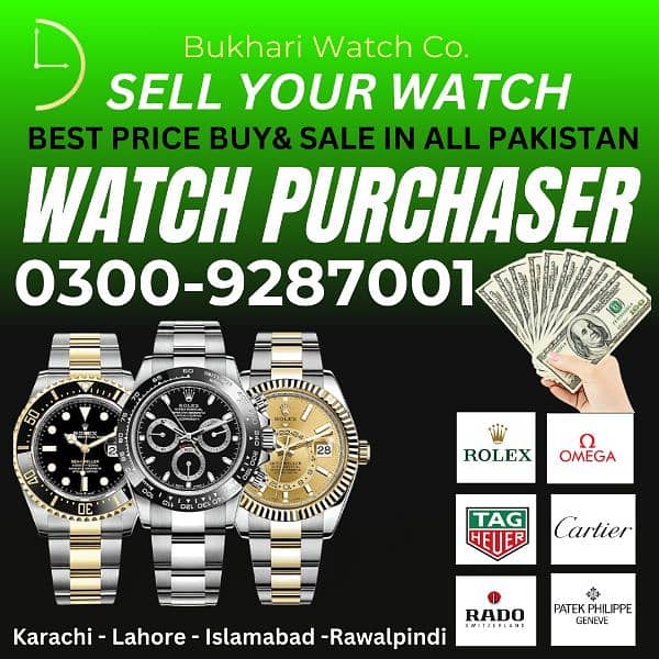 for Best price BUKHARI ROLEX Rado Omega Cartier Patekphillip breitling 0