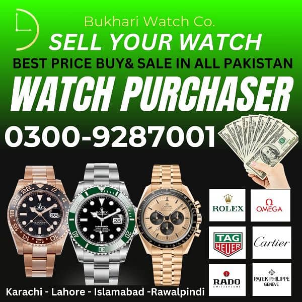 for Best price BUKHARI ROLEX Rado Omega Cartier Patekphillip breitling 1