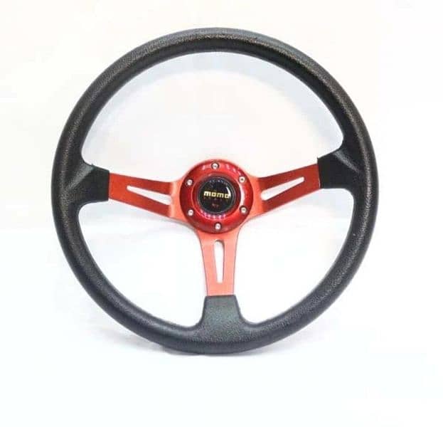 1 Pc Momo steering wheel Red 1