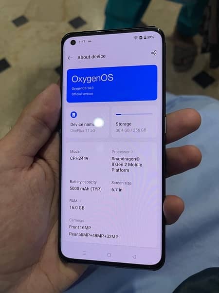 one plus 11 16gb ram 256gb rom look like new 2