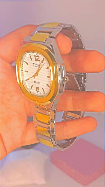 MAN WATCH. gold colour watch . luxury watch,TOMI WATCH, girls watch 1