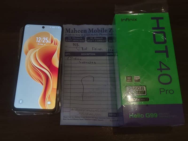 Infinix Hot 40 pro Just box Open full Warranty 2