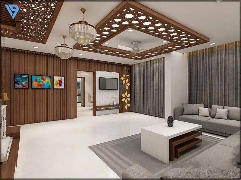 POP Ceiling/Roof Ceiling/Gypsum Ceiling/Plastir of paris ceiling 11