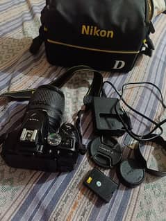 Nikon D5300 with lens 18-105mm