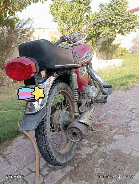 Honda CG-125 2015 Model Multan Number 3