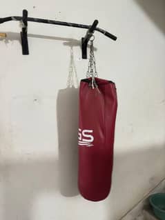 Boxing Bag + Gloves + Pull up bar Complete Set