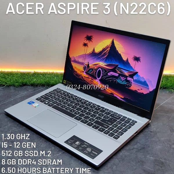 Acer aspire 3 (N22C6) 12th gen i5 8gb 512gb 0