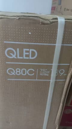 SAMSUNG QLED 75" 75Q80C FULL ARRAY TV HI END