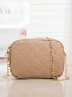 woman's PU leather Quilted shoulder bag 0