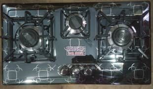 Marshal 3 Burner Hob With Heavy Square Grills