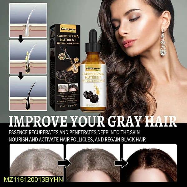 ANTI - Greying hair serum 30ML Box pack and growth and strong and hair 2