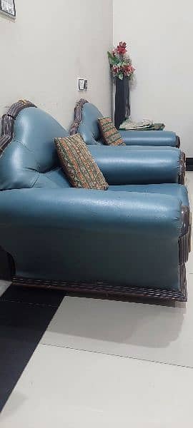 Green Sofa Set 3