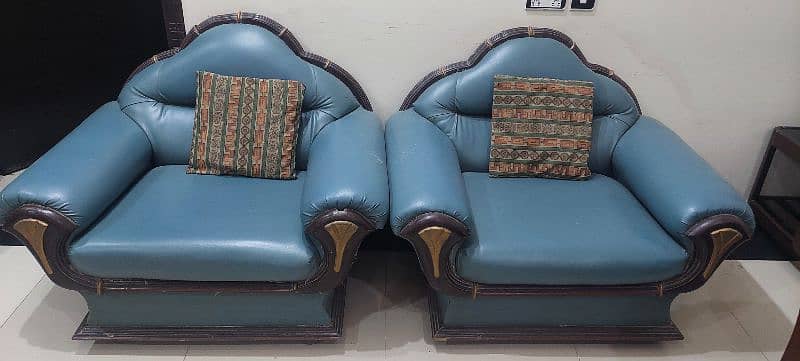 Green Sofa Set 4