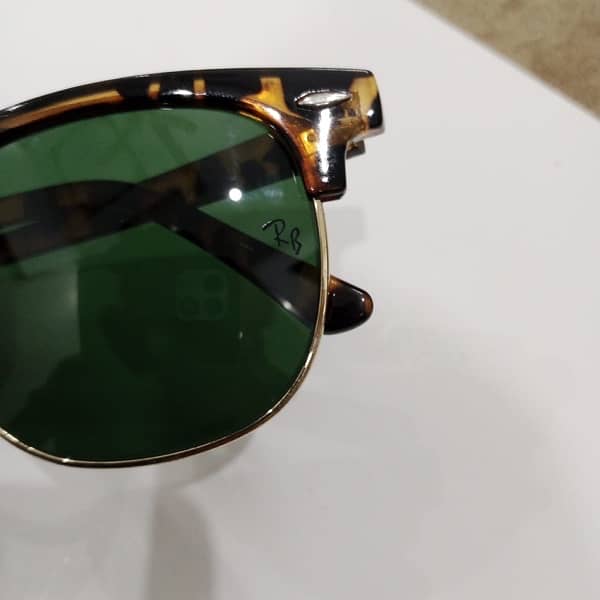 Branded Ray-Ban CLUBMASTER CLASSIC sunglasses in tortoise on gold… 3