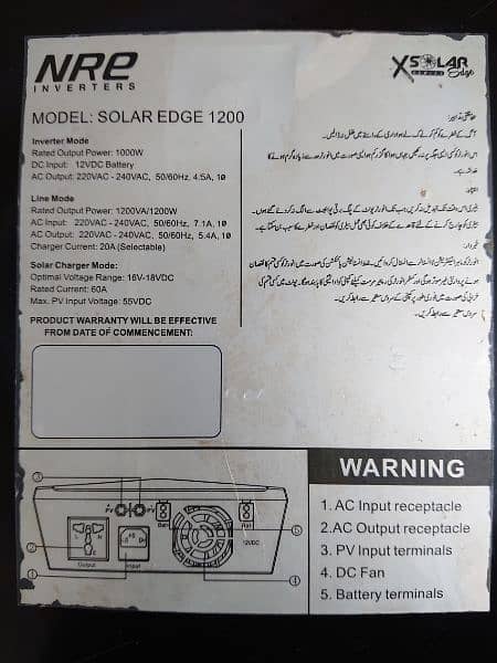 NRe soler inverter 1.4kv 1000wat 12vlot no fault100%Ok 2