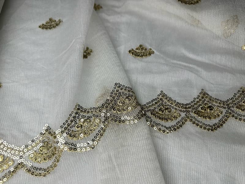 net embroidered dyeable Duppata 4