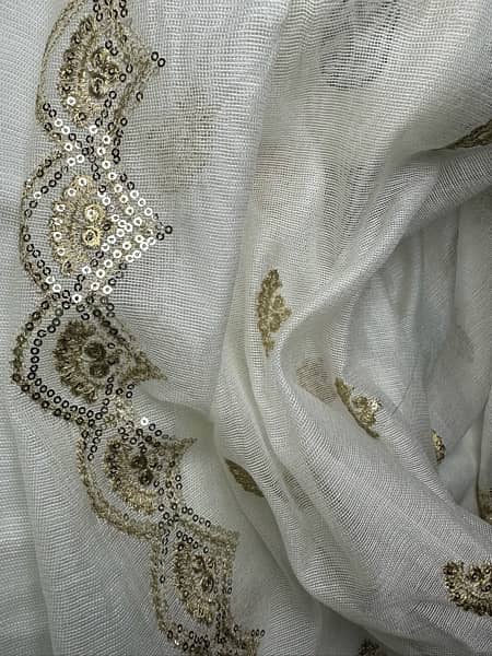 net embroidered dyeable Duppata 6