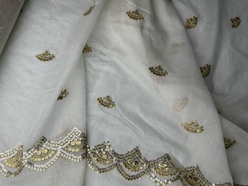 net embroidered dyeable Duppata 8