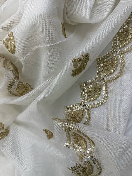 net embroidered dyeable Duppata 10