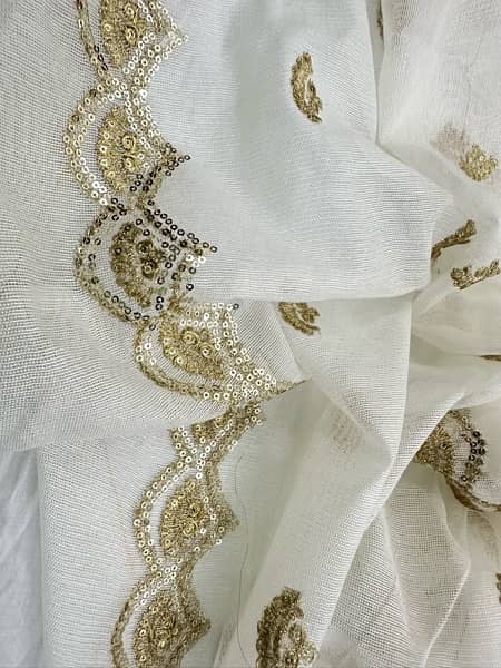 net embroidered dyeable Duppata 11