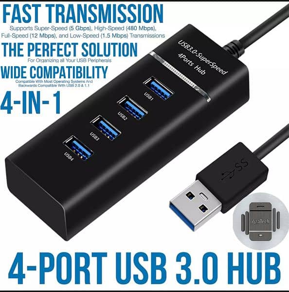 4 Port USB 3.0 HUB 0