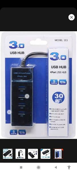 4 Port USB 3.0 HUB 4