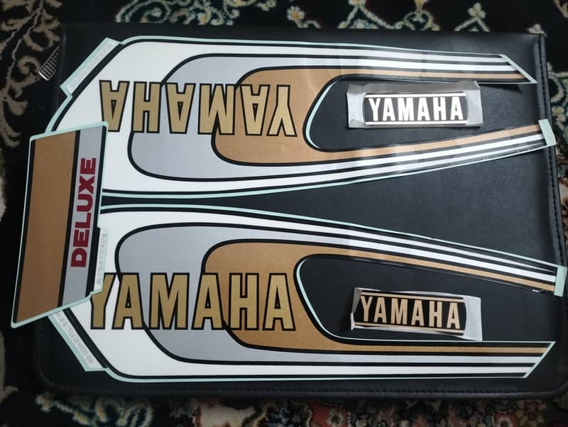 Yamaha 1987 model genuine stickers and metal plates 0