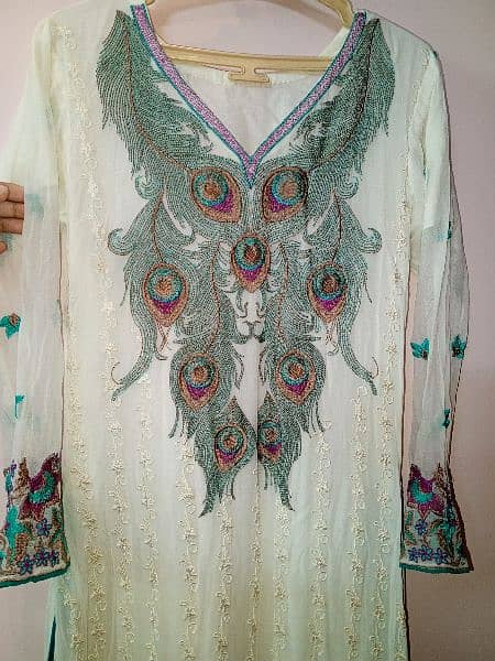 chiffon heavy embroided suit 1