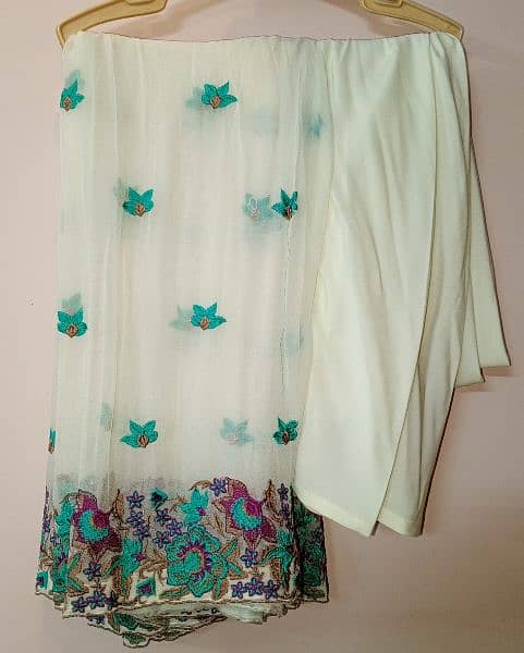 chiffon heavy embroided suit 2