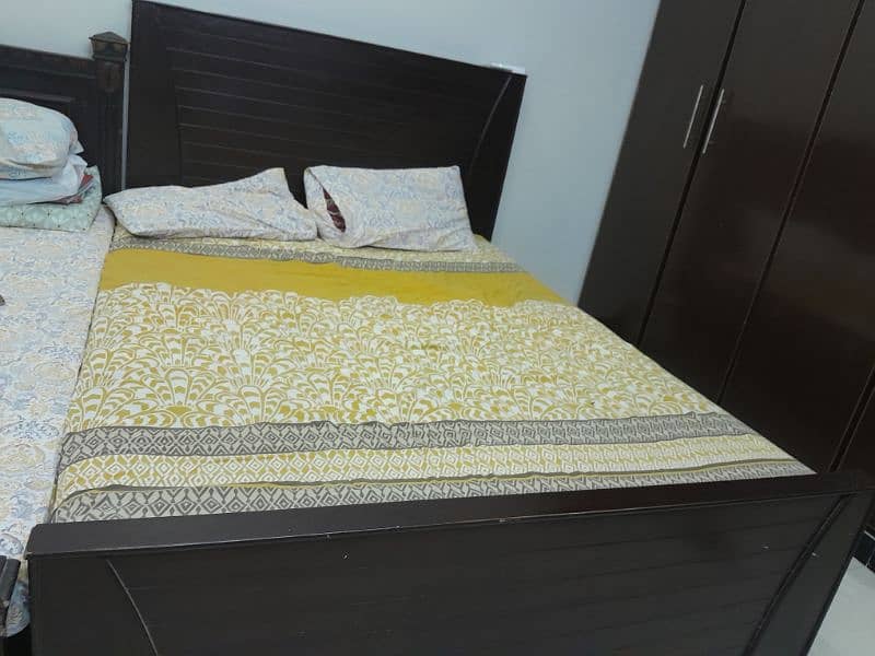 Almost new very good condition wooden bed for sale 2