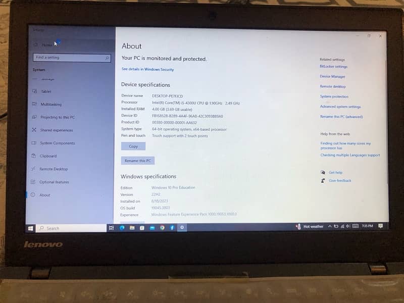 lenovo X240 core i5 1