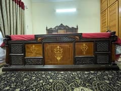 solid sheesham wood bed set