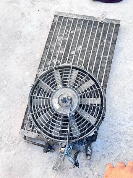 car ac condenser and fan 2