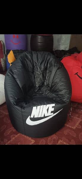 LOGO BEAN BAG SOFAS ADULT SIZE / sofa cum bed / Puffy sofas 1