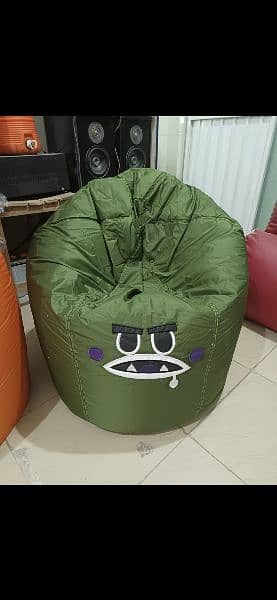 LOGO BEAN BAG SOFAS ADULT SIZE / sofa cum bed / Puffy sofas 10