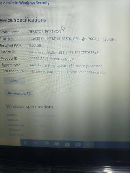 Toshiba Tecra X40-E Core i5 8 generation 8GB ram 256GB ssd 3