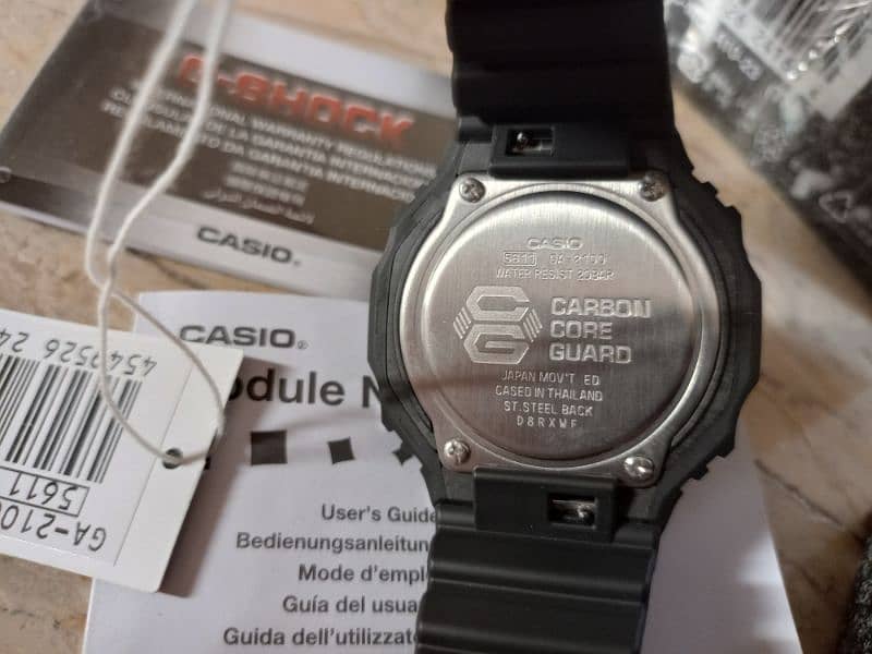 Casio G Shock GA-2100-1ADR Almost New Complete Boxing 2