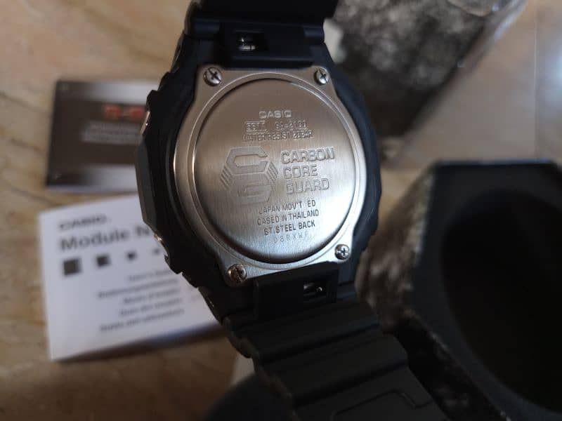 Casio G Shock GA-2100-1ADR Almost New Complete Boxing 5