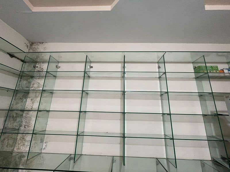 Glass Racking, Shop Racking Counters, shelves for sale. 3