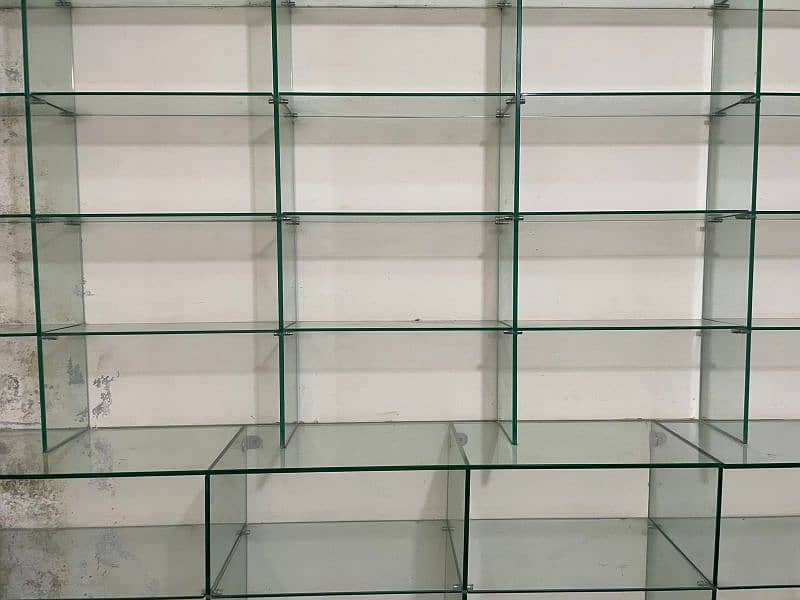 Glass Racking, Shop Racking Counters, shelves for sale. 4