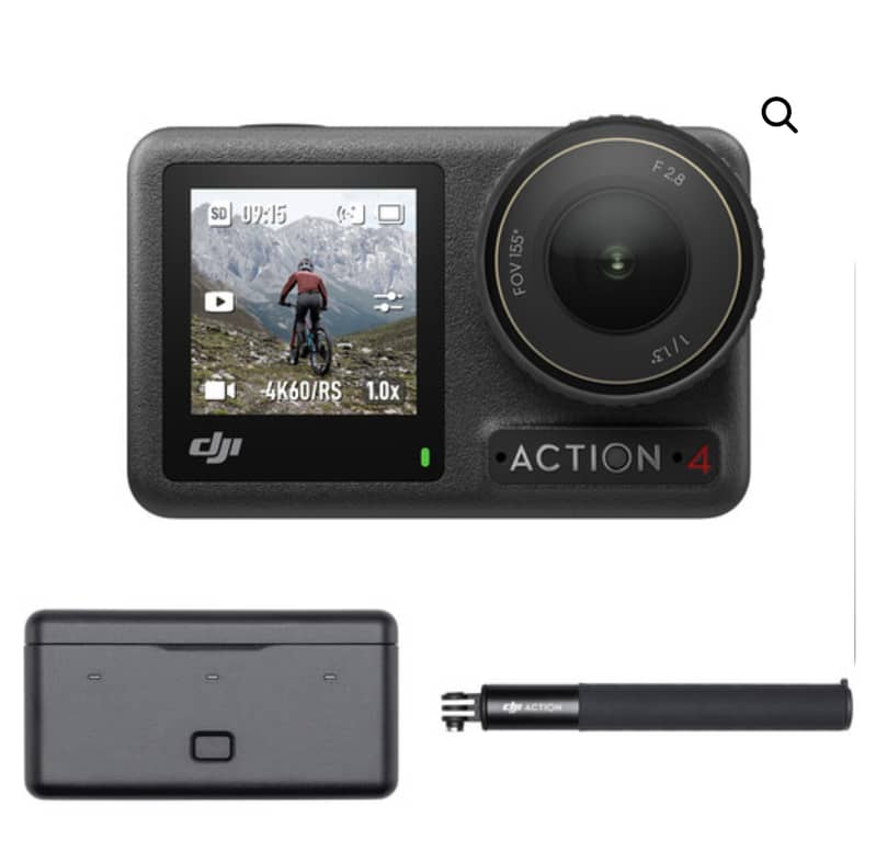 DJI Osmo Action 4 Adventure Combo with all items, 3 batteries 1